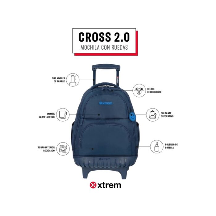 Mochila Con Carro Xtrem 18 pulgadas